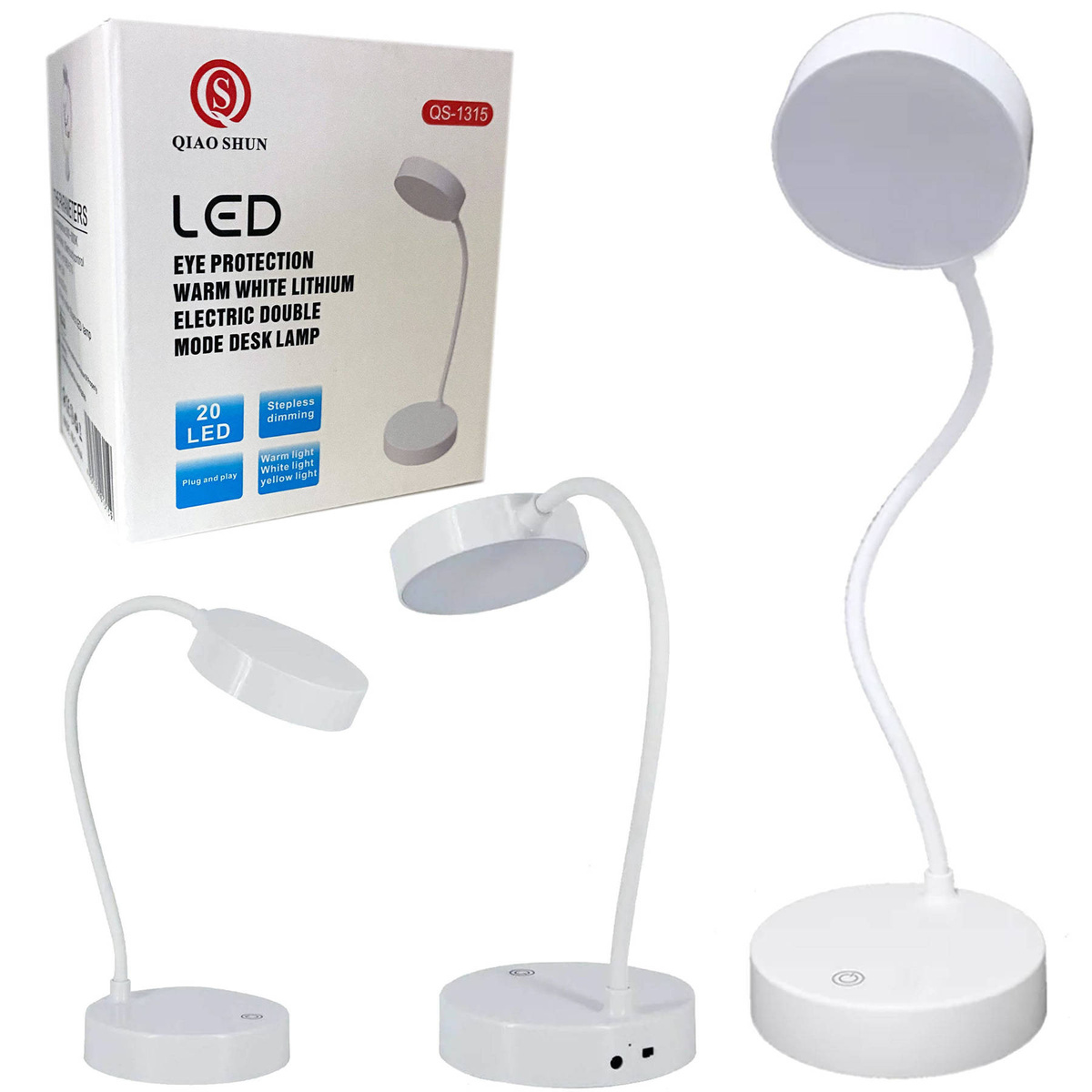 LAMPKA BIURKOWA SZKOLNA LED USB DOTYK DLA DZIECI 3 POZIOMY JASNOŚCI