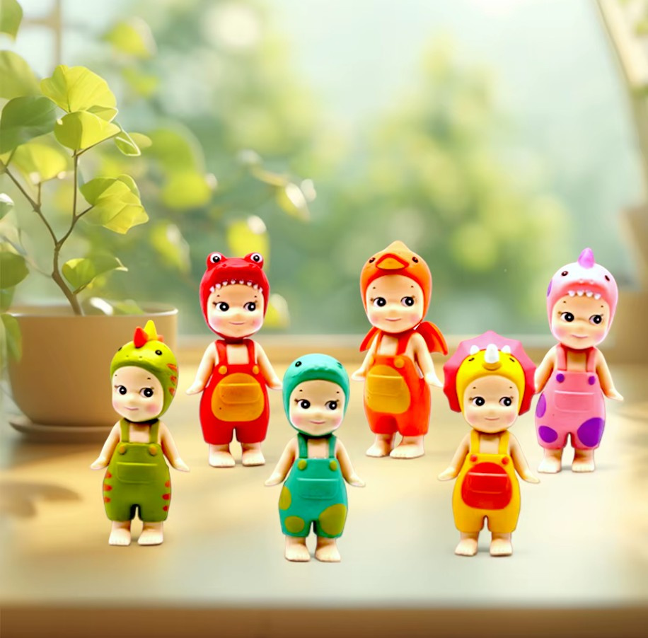 LALKA MINI FIGURKA KOLEKCJONERSKA SONNY ANGEL DINOZAURY LALECZKA NA TELEFON