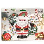 DUŻE BALONY ŚWIĄTECZNE 5szt. MIKOŁAJKI GWIAZDKA BOŻE NARODZENIE DEKORACJA