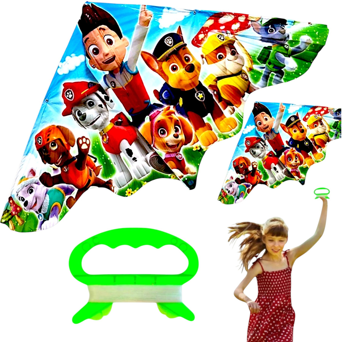 LATAWIEC DLA DZIECI PSI PATROL DUŻY 120CM KOLOROWY IDEALNY DO NAUKI + ŻYŁKA