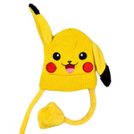ZIMOWA CZAPKA PIKACHU GRUBA Z RUCHOMYMI USZAMI ŁAPKI POKEMON CIEPŁA NA ZIMĘ