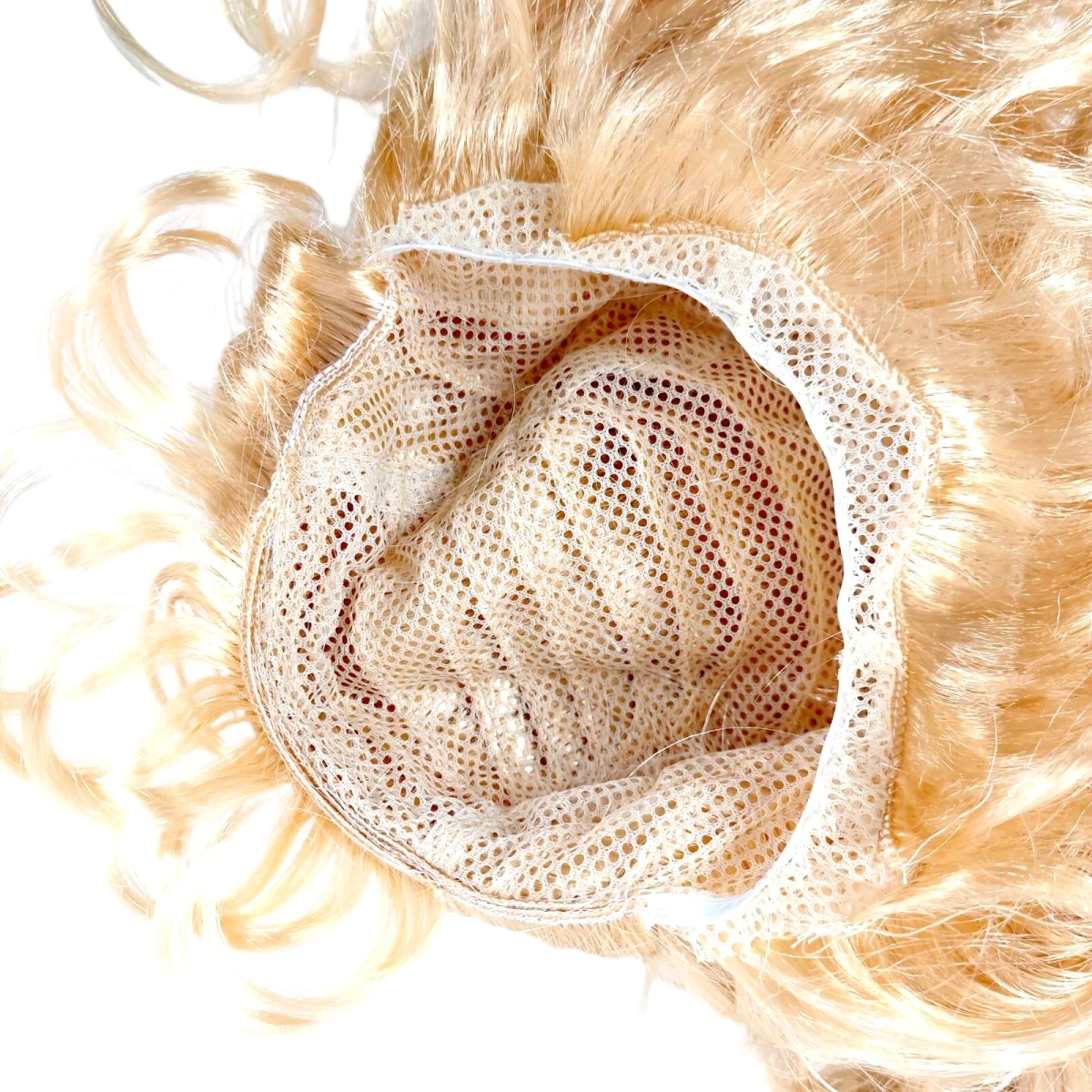 PERUKA WŁOSY DLA DZIEWCZYNKI BLOND DO STROJU BARBIE ZŁOTY BLASK DŁUGIE 50CM