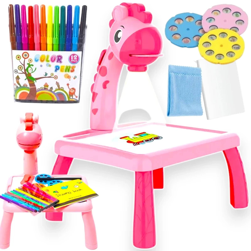 STOLIK DO MALOWANIA DUŻY XL TABLICA DO RYSOWANIA Z PROJEKTOREM MAGICZNY