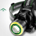 LATARKA CZOŁOWA LED MOCNA  AKUMULATORY REFLEKTOR COB CZOŁÓWKA NA PREZENT