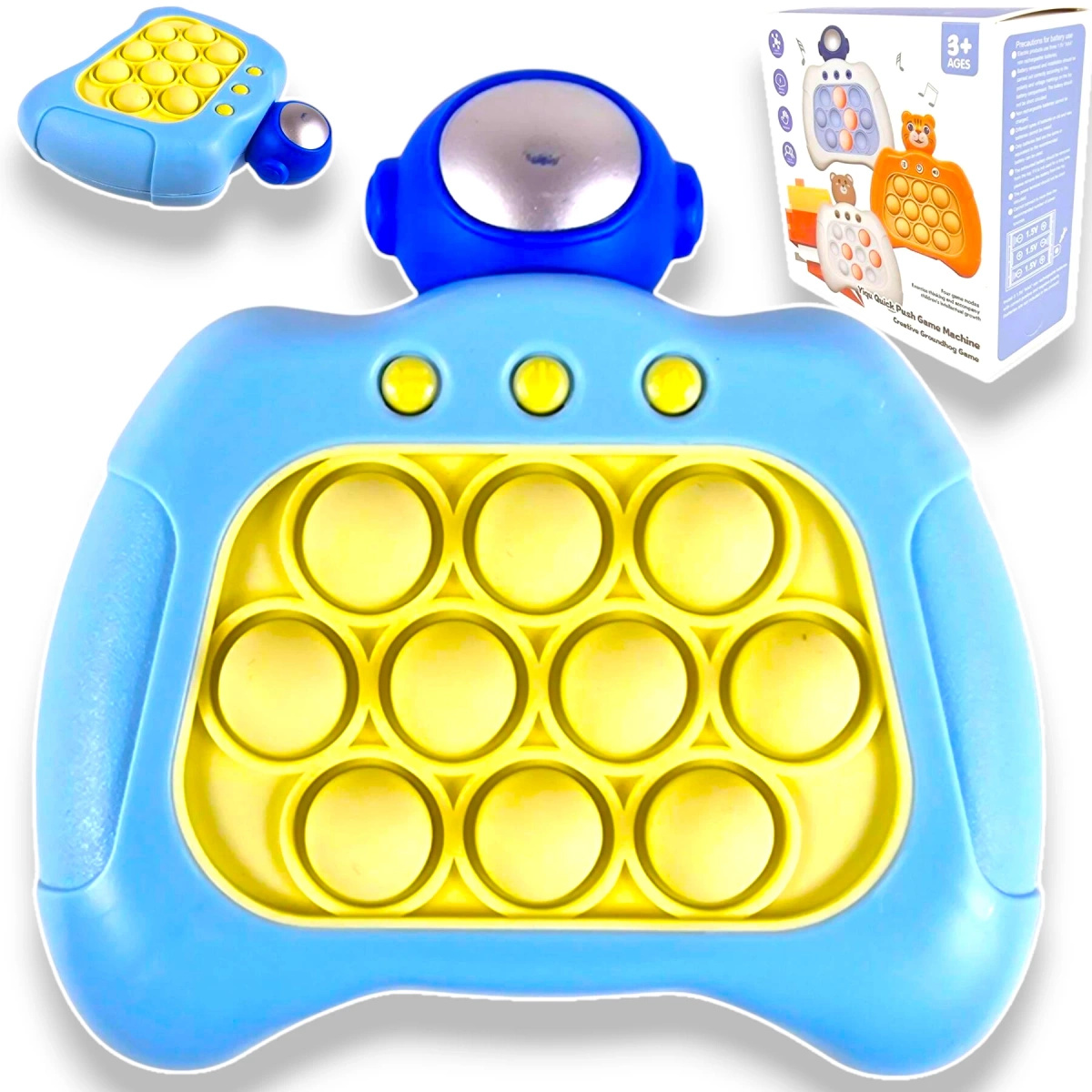 GRA ELEKTRONICZNA POP IT ZRĘCZNOŚCIOWA ANTYSTRESOWA POPIT KONSOLA GIERKA