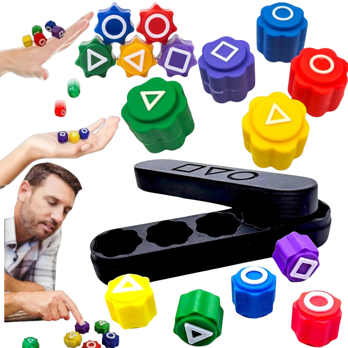 GONGGI KOREAŃSKA GRA  ZRĘCZNOŚCIOWA KOŚCI DO GRY SQUID GAME ZESTAW GONG-GI 