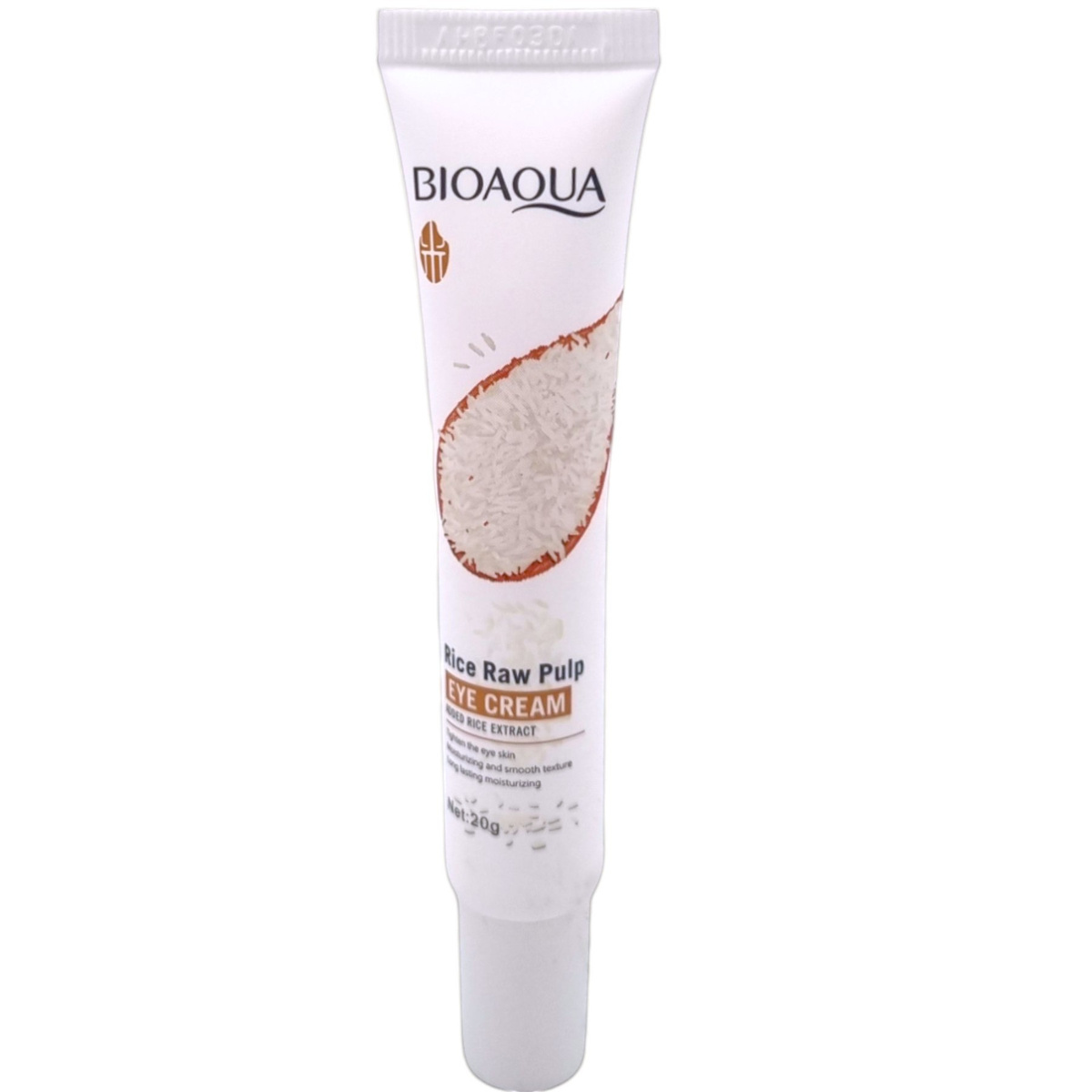 BIOAQUA KREM POD OCZY Z SUROWEGO MIĄŻSZU RYŻOWEGO 20G ROZŚWIETLAJĄCY