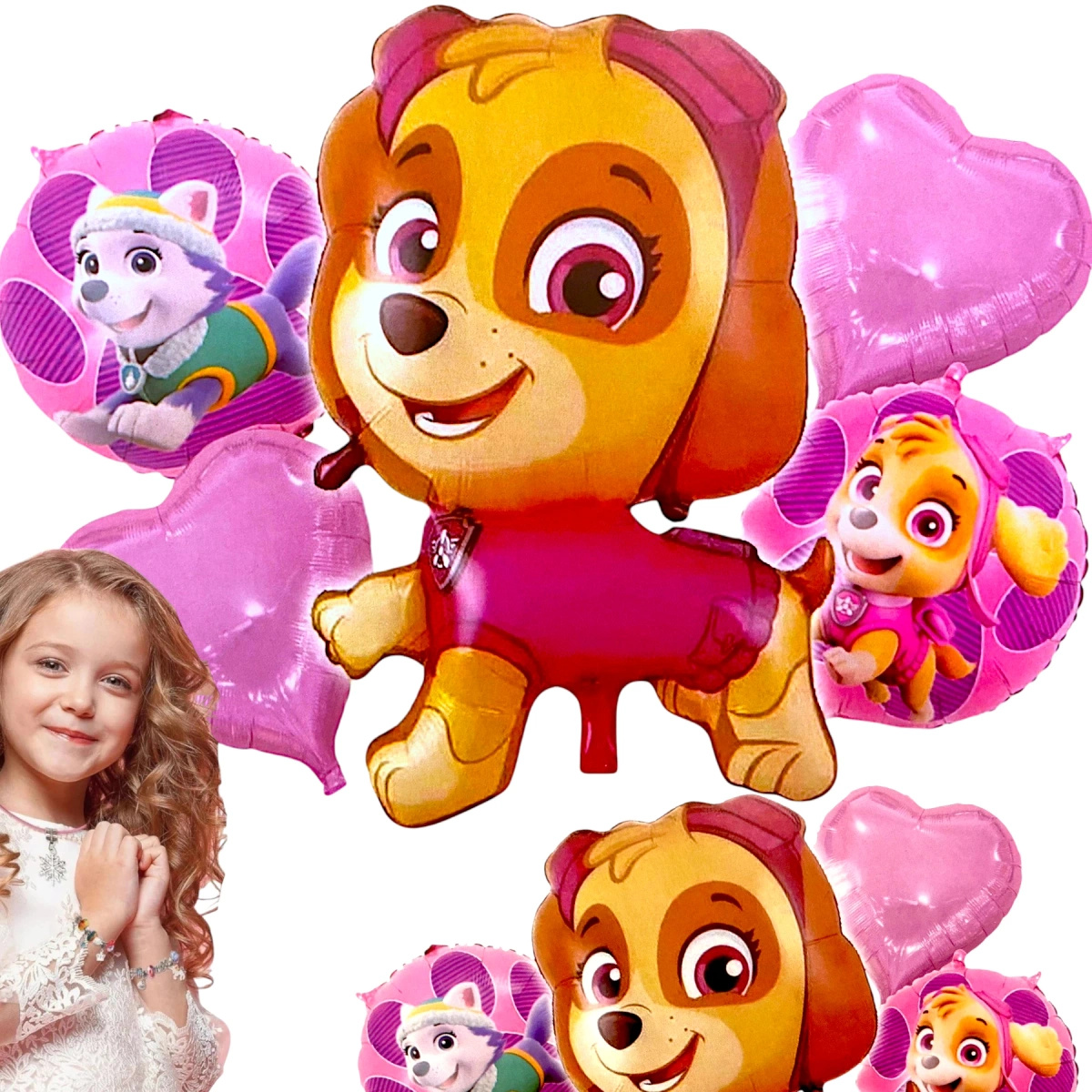 PSI PATROL ZESTAW BALONÓW NA URODZINY BALON SKYE BALONY NA URODZINY IMPREZĘ