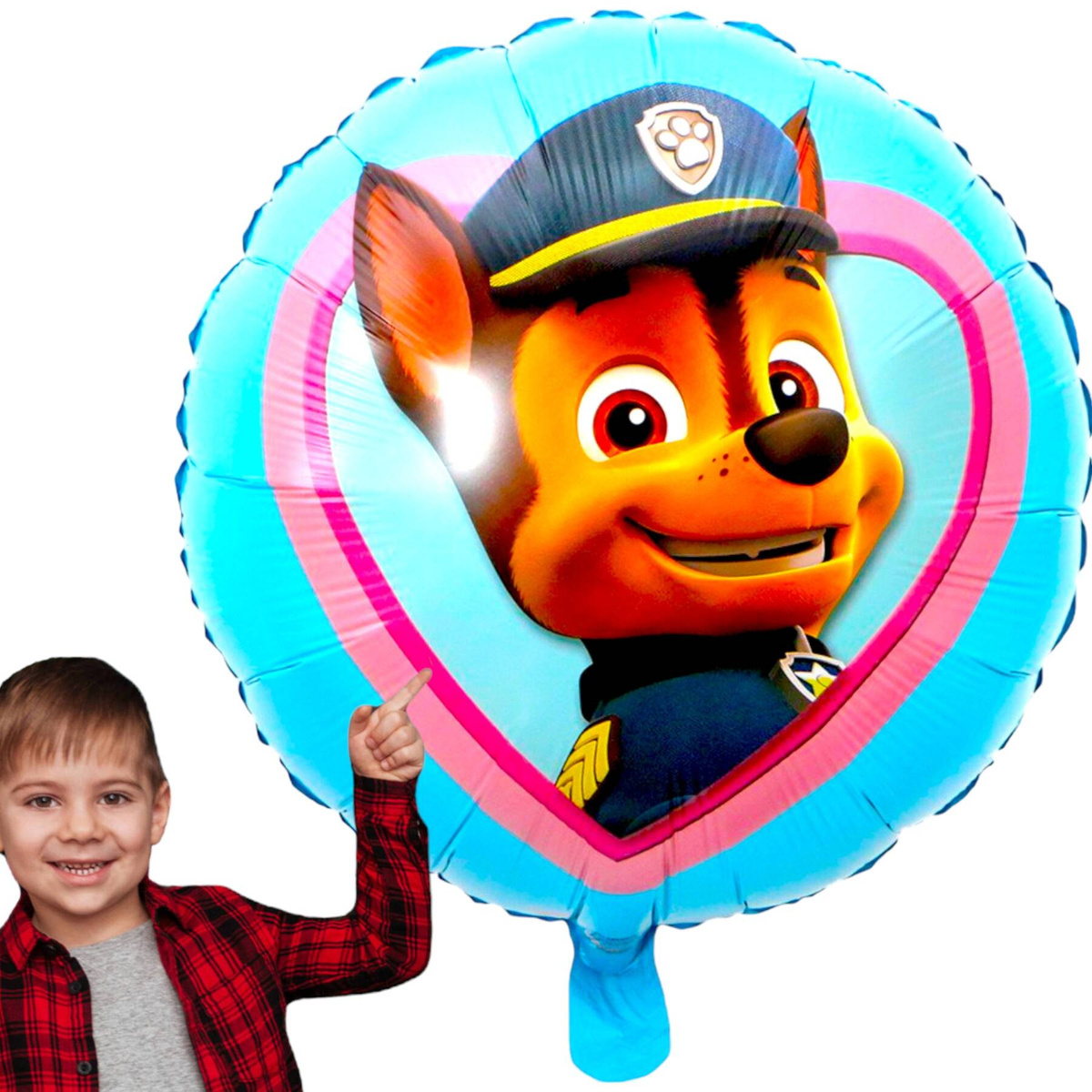 BALON FOLIOWY URODZINOWY 45cm PSI PATROL PIESEK CHASE NA URODZINY DZIECKA