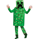STRÓJ MINECRAFT PRZEBRANIE DLA CHŁOPCA CREEPER KOMPLET MASKA KOSTIUM NA BAL