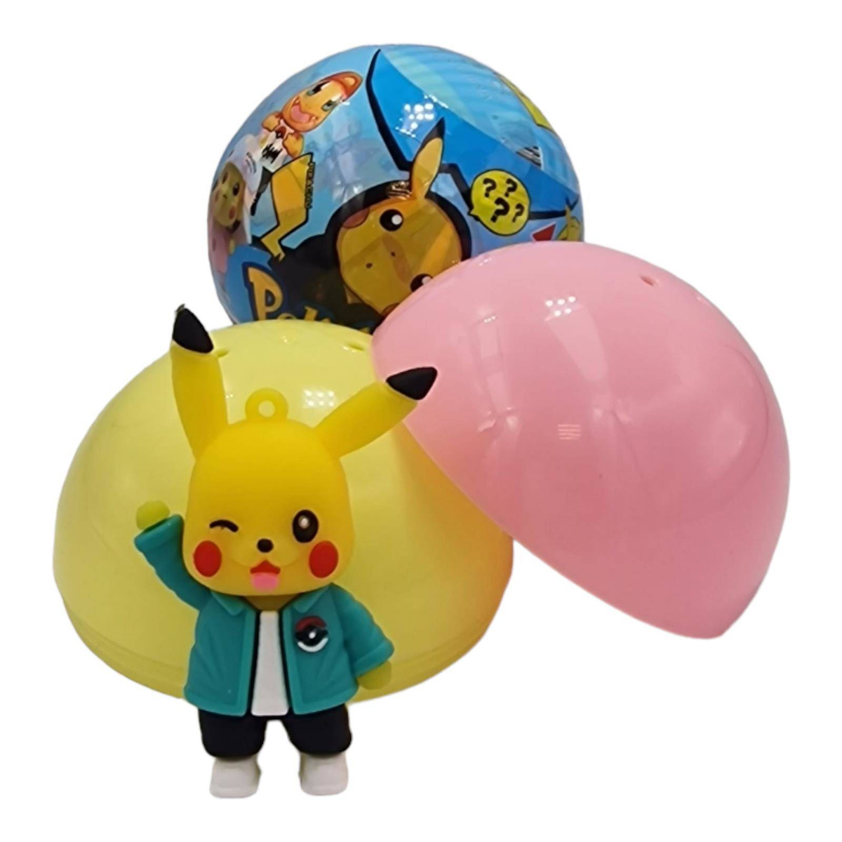 POKEBALL KULA + FIGURKA NIESPODZIANKA POKEMON 2w1 POKEBALL Z BAJKI PIŁKA