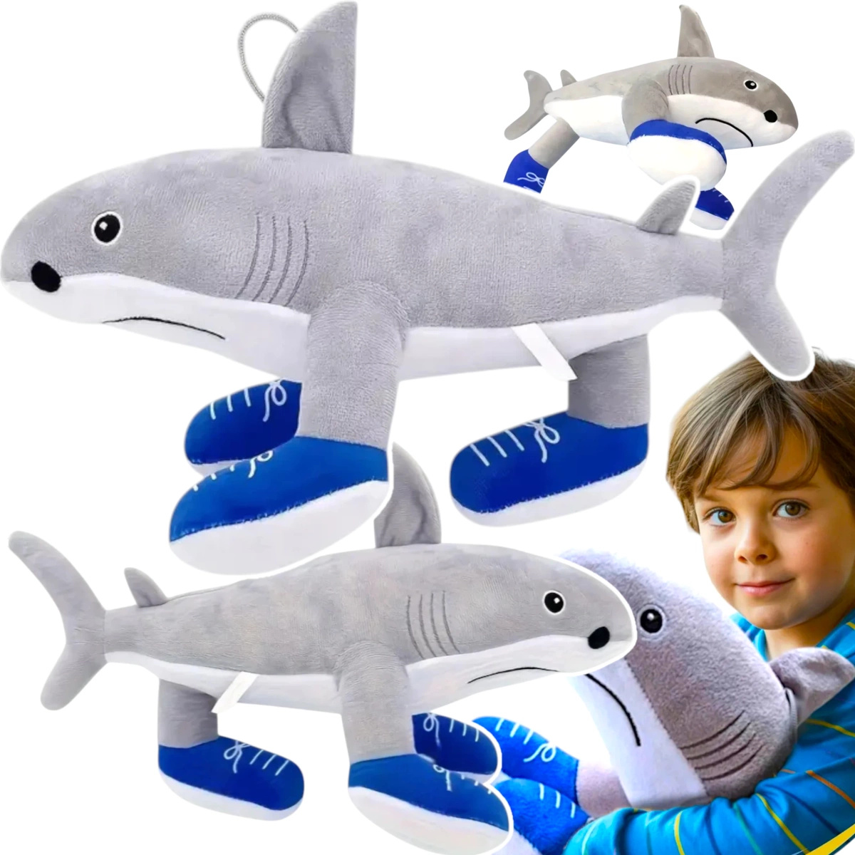 MASKOTKA BRAINROT TRALALERO TRALALA DUŻY REKIN 45CM VIRALOWY PLUSZAK XXL