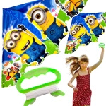 DUŻY LATAWIEC DLA DZIECI MINIONKI 120x60 CM XXL MINIONS GRU DRU + ŻYŁKA