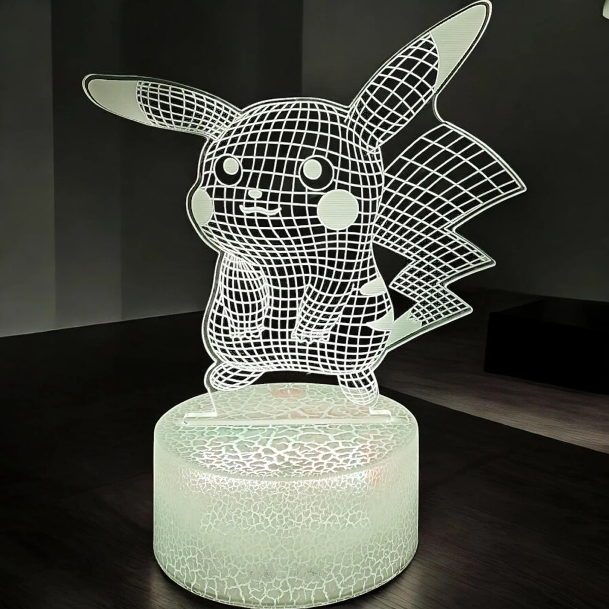 LAMPKA LED USB 3D PILOT PIKACHU KOLORY RGB DLA DZIECI NA PREZENT DO POKOJU