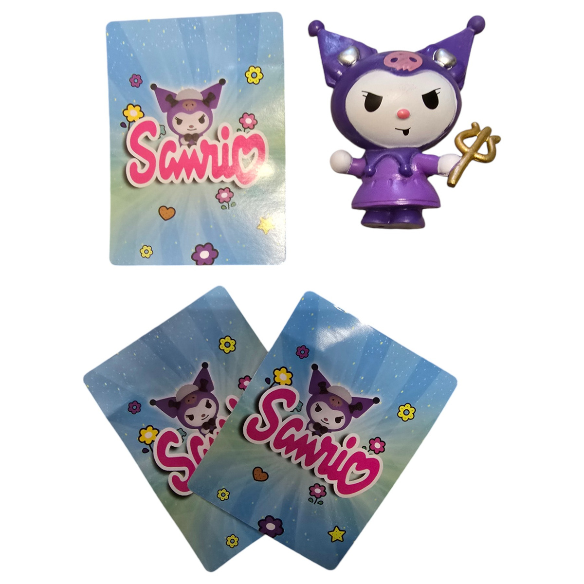 KUROMI SASZETKA NIESPODZIANKA FIGURKA + 3 KARTY KOLEKCJONERSKIE DO GRY 