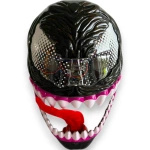 MASKA VENOM ŚWIECĄCA DLA DZIECI ŚWIECI PRZEBRANIE NA BAL KOSTIUM Z JĘZYKIEM