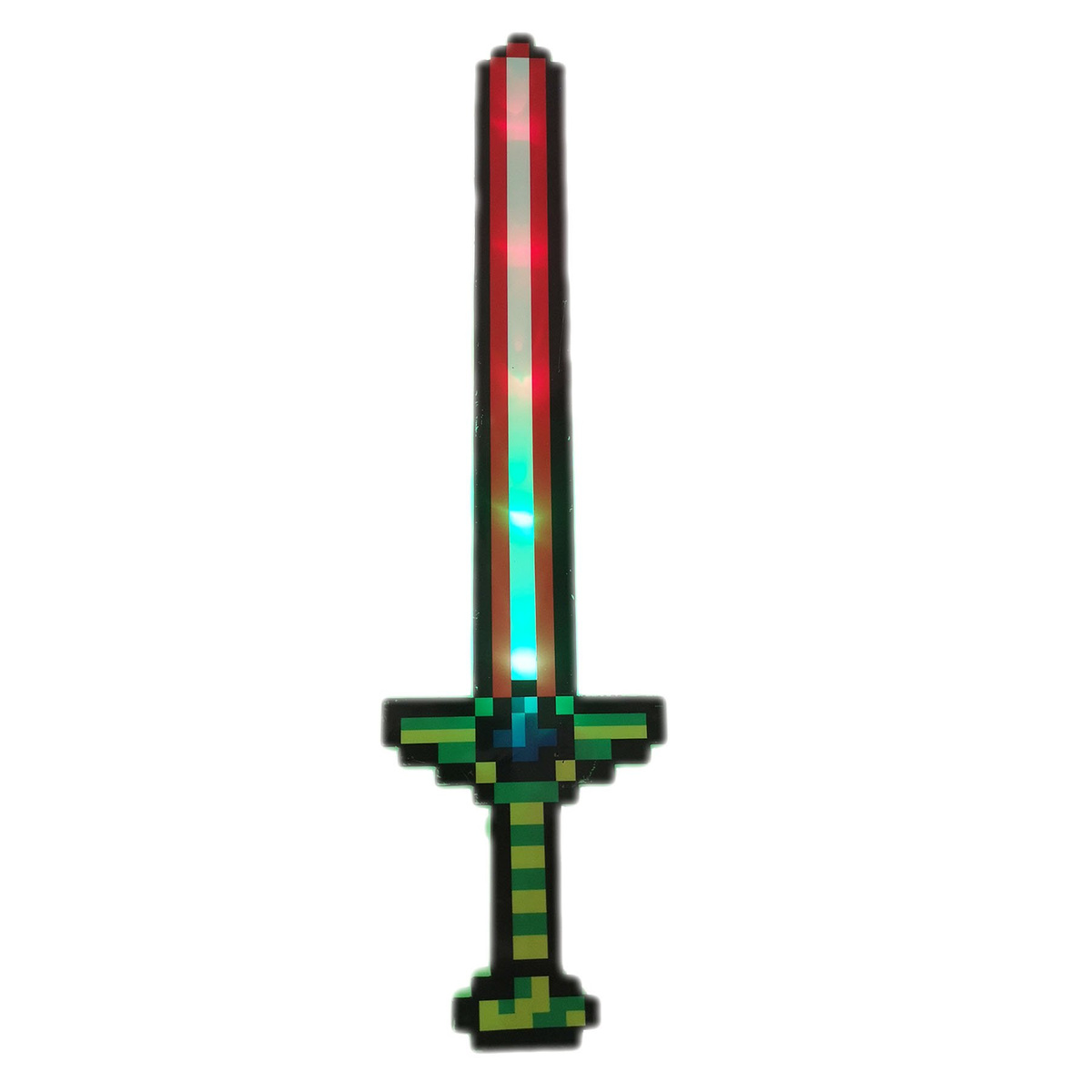 MINECRAFT MIECZ ŚWIETLNY Z GRY DŁUGI DŹWIĘK ŚWIECI GRAFIKA KOLOROWY LED