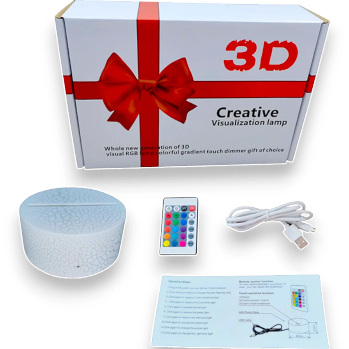 LAMPKA LED USB 3D PILOT PIKACHU KOLORY RGB DLA DZIECI NA PREZENT DO POKOJU