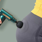 MOCNY PISTOLET DO MASAŻU PLECÓW CIAŁA STÓP 4 KOŃCÓWKI MASAŻER 24W USB 