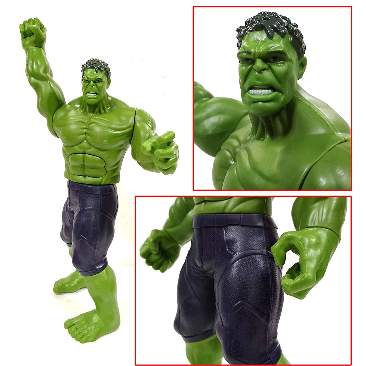 HULK DUŻA RUCHOMA FIGURKA INTERAKTYWNA 30cm DŹWIĘK ŚWIATŁO AVENGERS BOHATER