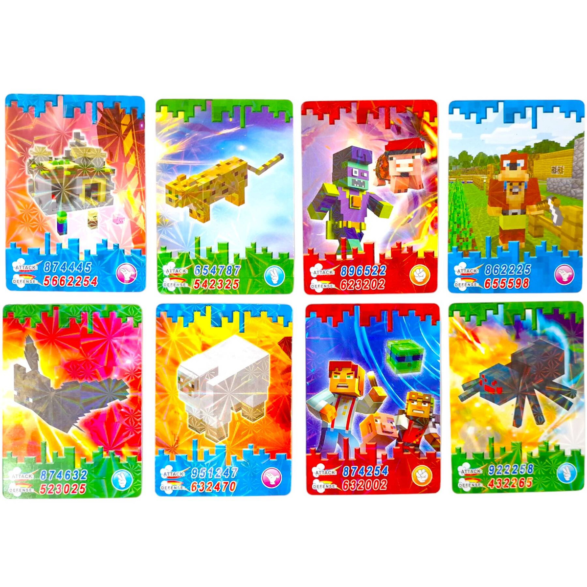 MINECRAFT KARTY KOLEKCJONERSKIE DO GRY 288 SZTUK 36 SASZETEK MEGA BOX BOOST