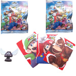 SASZETKA FIGURKA SUPER MARIO NIESPODZIANKA + 3 KARTY KOLEKCJONERSKIE DO GRY