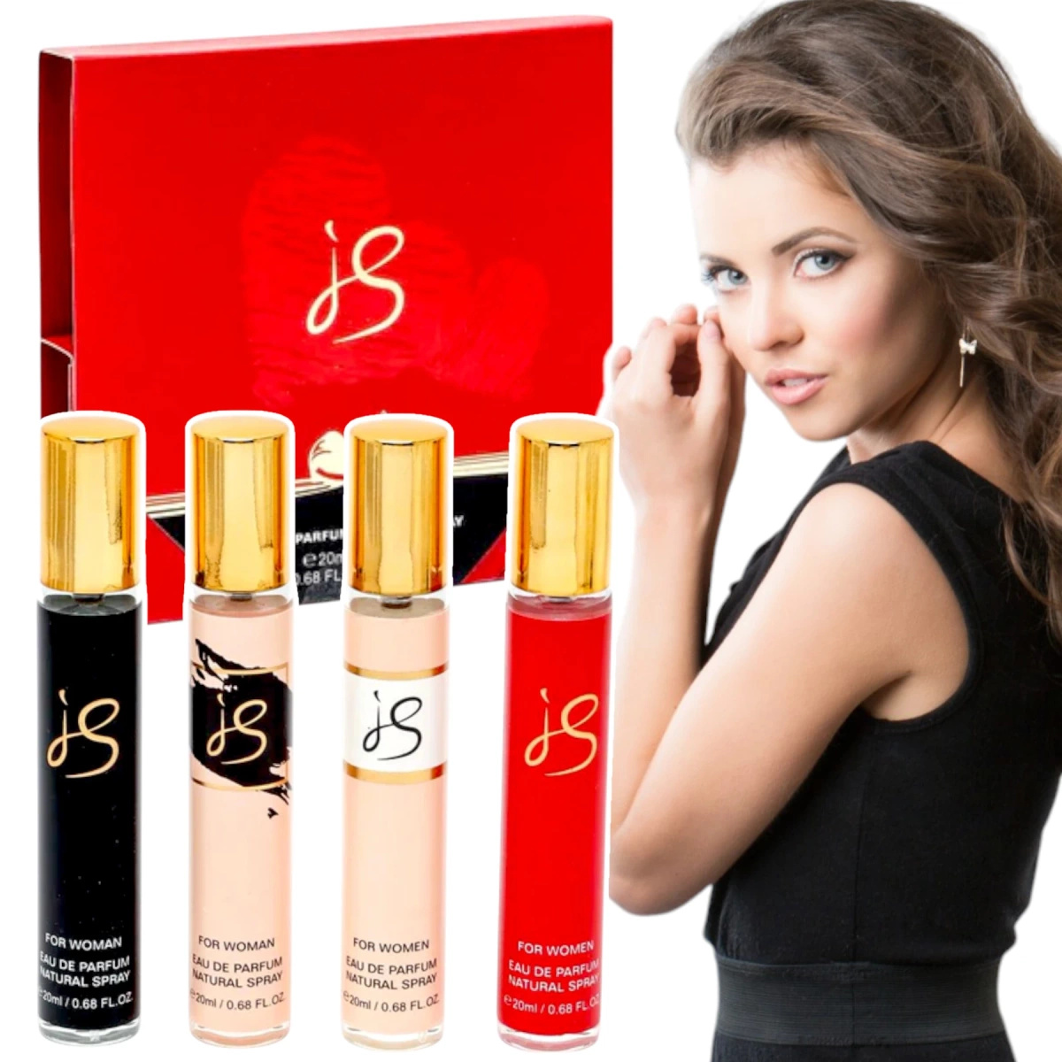 ZESTAW DLA KOBIET PERFUMETKI IS 4szt x 20ml MINIATURKI WODA PERFUMOWANA