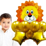 BALONY DLA DZIECI KRÓL LEW GWIAZDKI ZESTAW BALONÓW NA URODZINY 9szt HEL