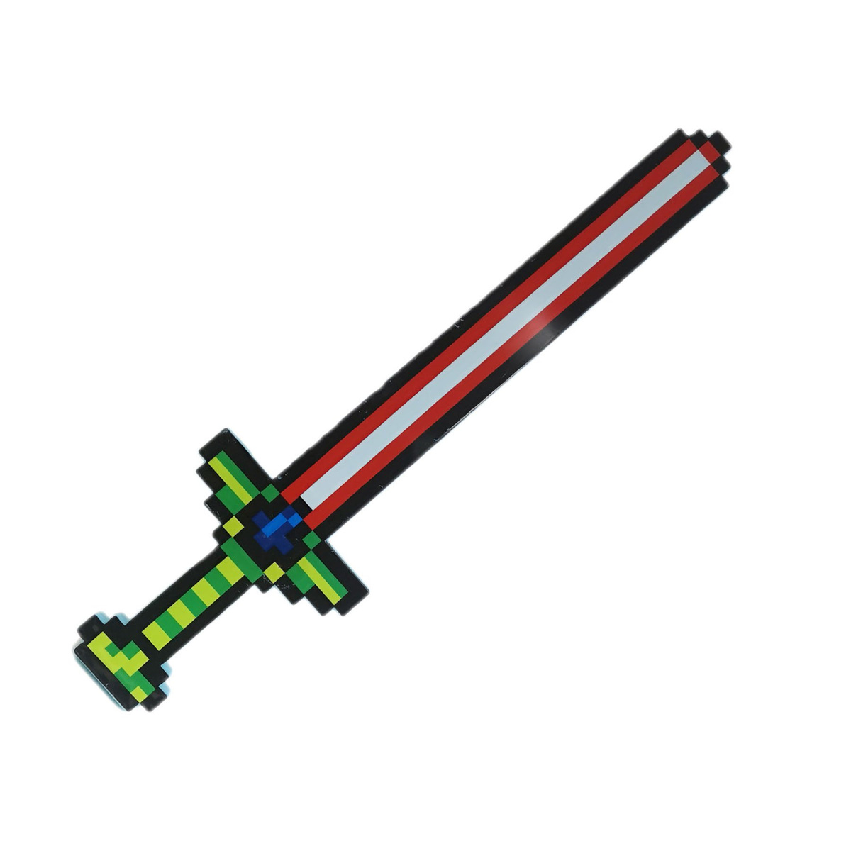 MINECRAFT MIECZ ŚWIETLNY Z GRY DŁUGI DŹWIĘK ŚWIECI GRAFIKA KOLOROWY LED