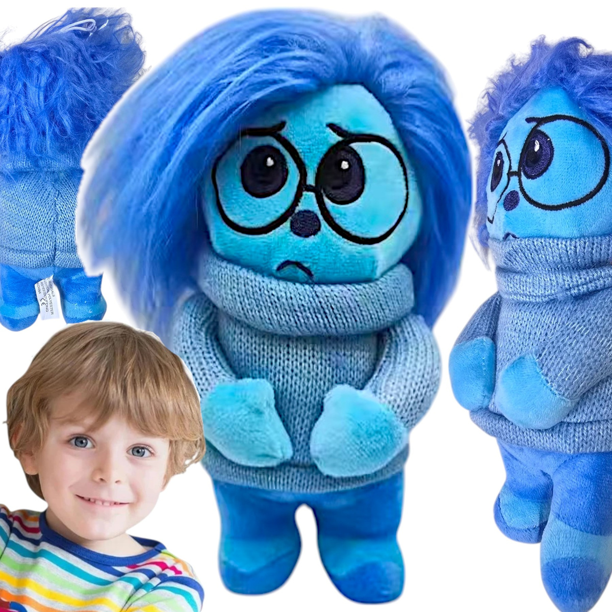 MASKOTKA SMUTECZEK Z BAJKI W GŁOWIE SIĘ NIE MIEŚCI SMUTEK PRZYTUALNKA PLUSZ