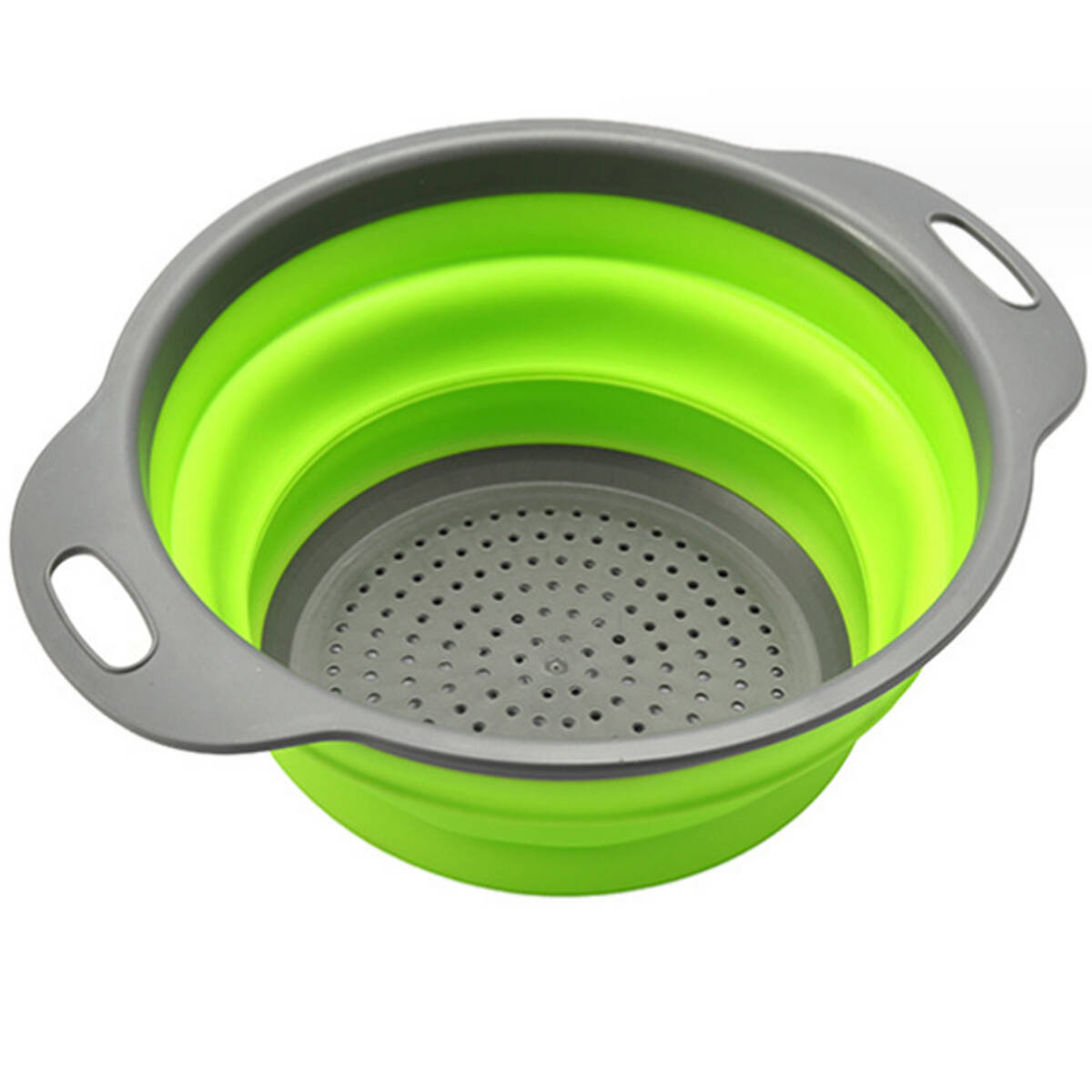 DURSZLAK SILIKONOWY SKŁADANY KUCHENNY CEDZAK SITKO OCIEKACZ UCHWYTy 19cm