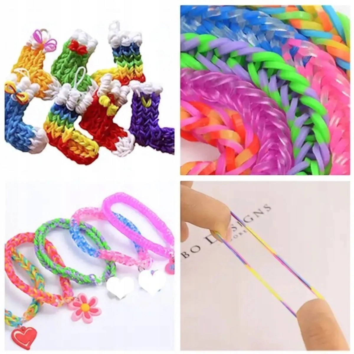 ZESTAW DO TWORZENIA BRANSOLETEK GUMKI W KUFERKU DUŻY ZESTAW XXL 3000szt