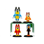 ZESTAW FIGUREK BLUEY I BINGO PRZYJACIELE 4 SZT FIGURKI Z BAJKI FIGURKA 