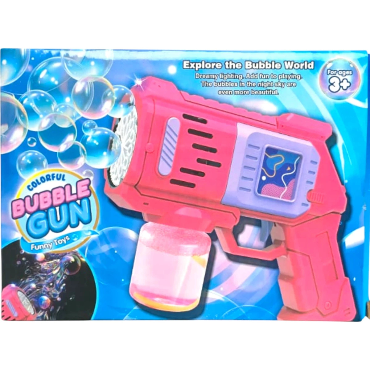 WYRZUTNIA BANIEK MYDLANYCH PISTOLET BAŃKI MYDLANIE PŁYN AUTOMAT MEGA BAŃKI