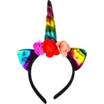 MAGICZNY STRÓJ JEDNOROŻEC DLA DZIEWCZNKI NA BAL SKRZYDŁA OPASKA SPÓDNICZKA