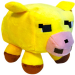 MINECRAFT DUŻA MASKOTKA ŻÓŁTA ŚWINIA PRZYTULANKA PLUSZOWA PLUSZAK Z GRY XXL