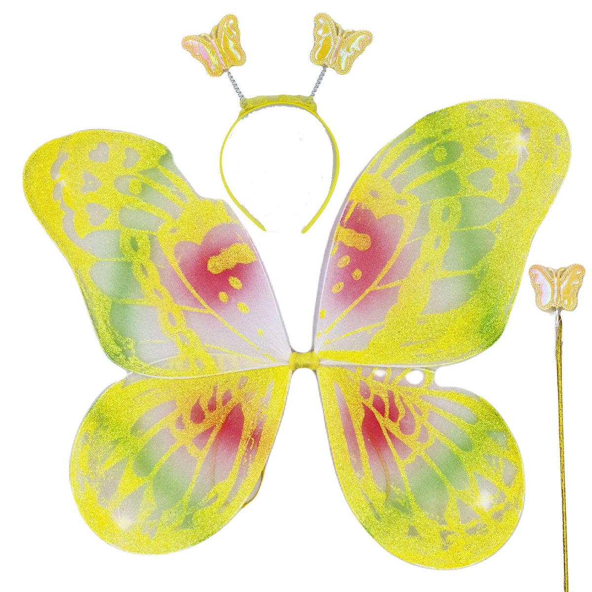 STRÓJ MOTYLEK PRZEBRANIE MOTYL DLA DZIEWCZYNKI 3w1