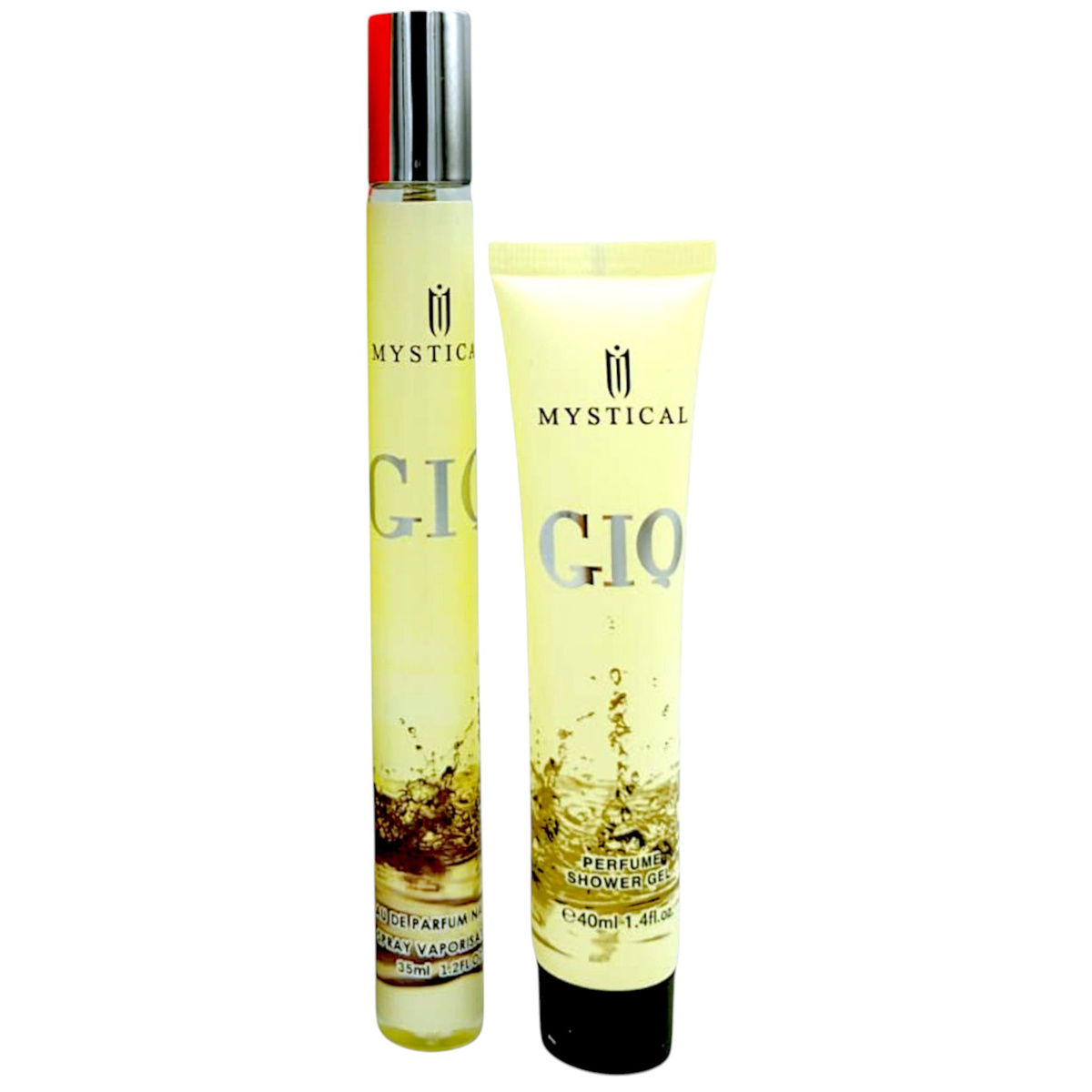 ZESTAW DLA MĘŻCZYZN ŻEL DO MYCIA CIAŁA 40ml + PERFUMETKA 35ml MYSTICAL GIQ