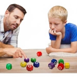 GONGGI KOREAŃSKA GRA  ZRĘCZNOŚCIOWA KOŚCI DO GRY SQUID GAME ZESTAW GONG-GI 