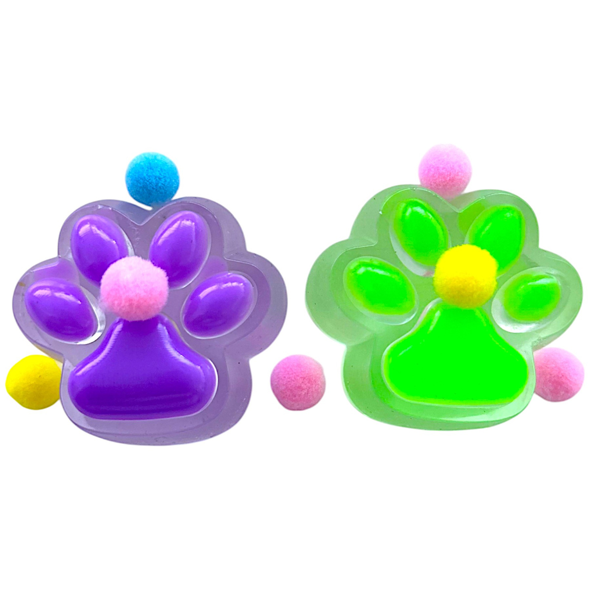 GNIOTEK KOCIA ŁAPKA SQUISHY ZESTAW 2 SZTUKI ZABAWKA ANTYSTRESOWA PSIA ŁAPA