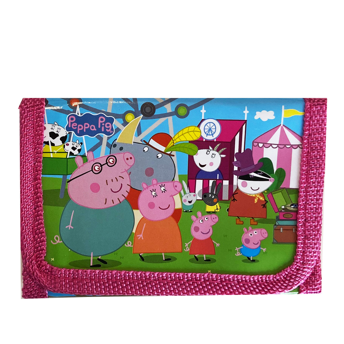 SUPER ZESTAW DLA DZIEWCZYNKI ZEGAREK + PORTFELIK ŚWINKA PEPPA EKO SKÓRA 2W1