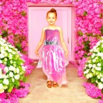 SUKNIA BALOWA DLA DZIEWCZYNKI NA BAL KSIĘŻNICZKA PRZEBRANIE NA BAL FALBANY