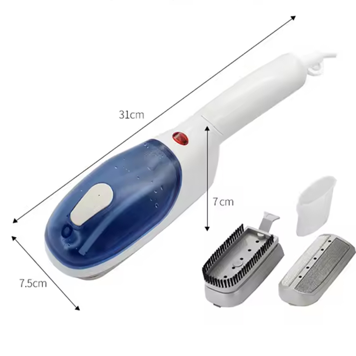 PAROWNICA DO UBRAŃ ŻELAZKO PAROWE SZYBKIE GRZANIE TURYSTYCZNA 770W  
