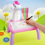 MAGICZNY STOLIK DO RYSOWANIA Z PROJEKTOREM TABLICA DUŻA ŚWIECI STÓŁ BIURKO