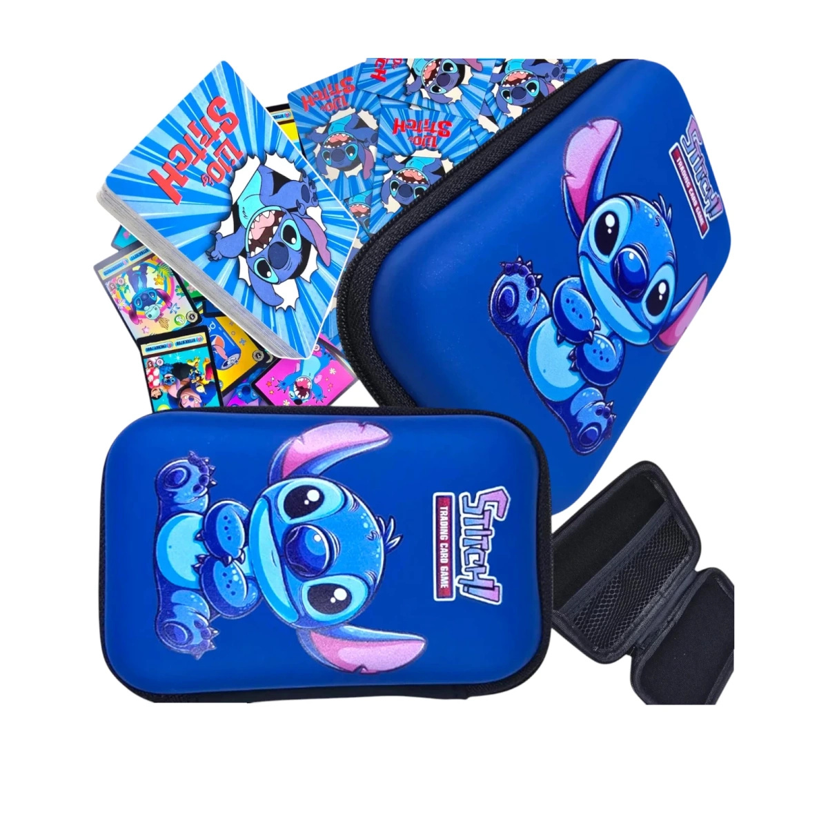LILO I STICH Zestaw 2w1 Karty kolekcjonerskie 45 sztuk + Etui