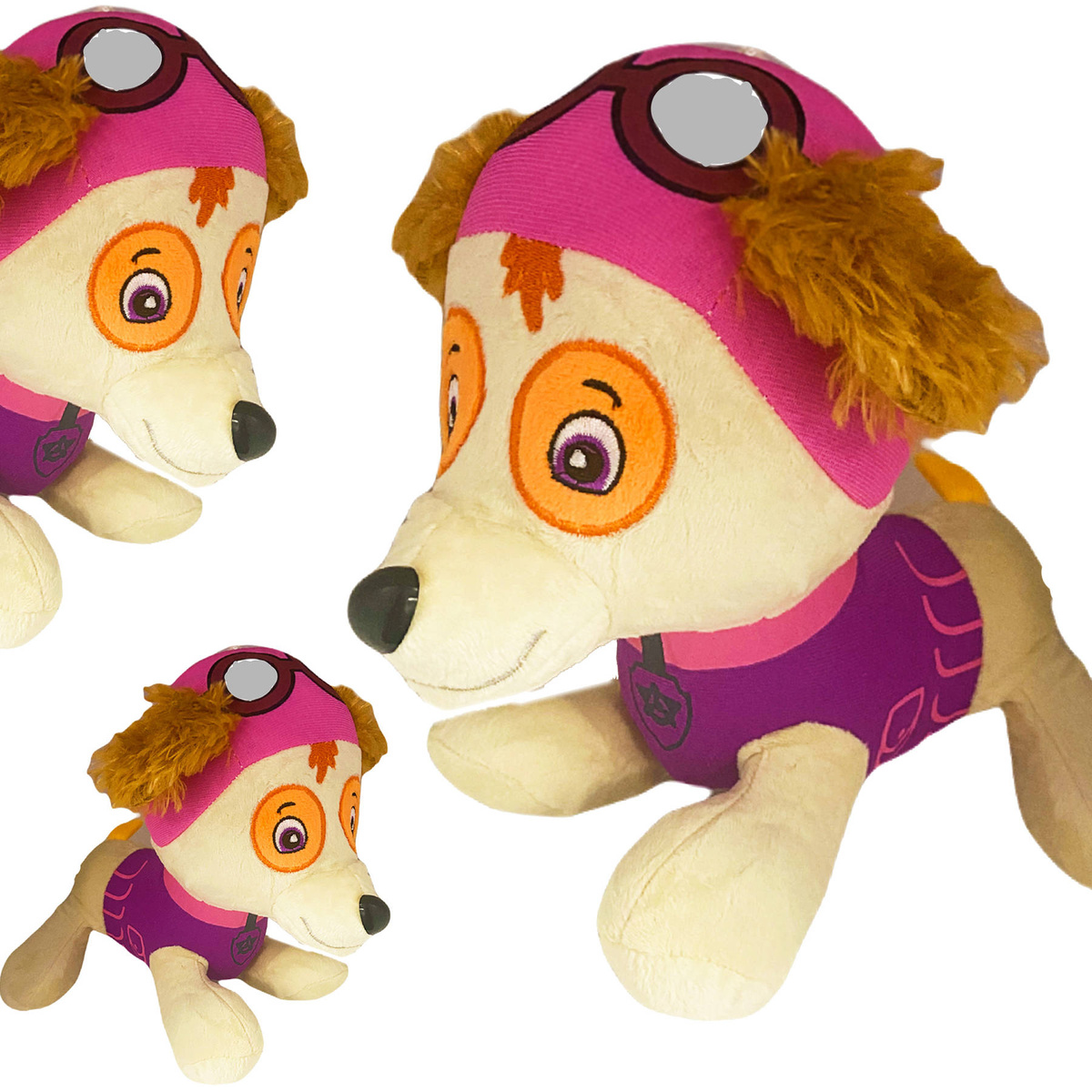 PSI PATROL SKYE DUŻA PLUSZOWA MASKOTKA 24CM PLUSZAK Z BAJKI PRZYTULANKA