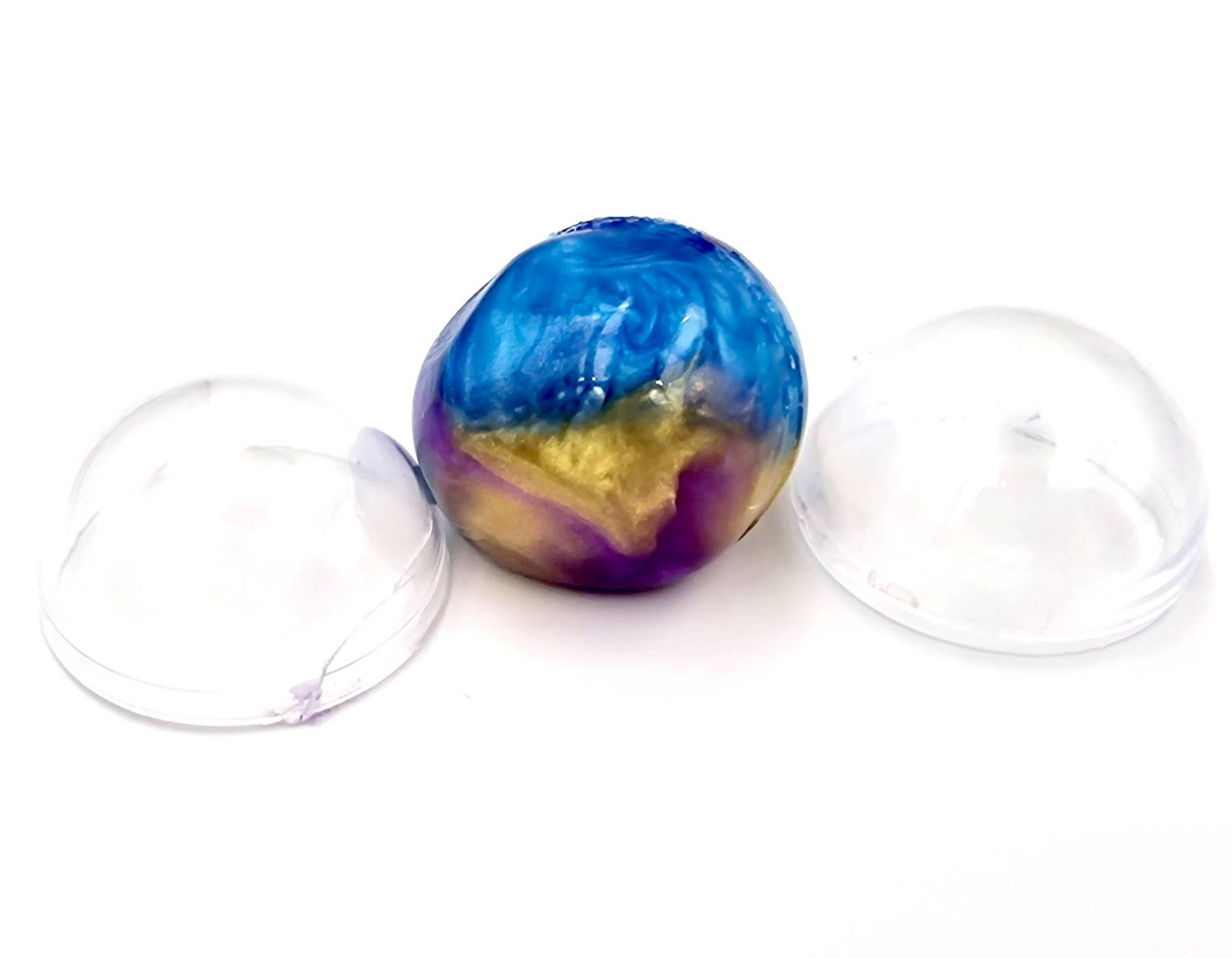 SLIME GALAXY KULKA PLASTYCZNA MASA SENSORYCZNA UCIEKAJĄCA PERŁOWA  GLUTY