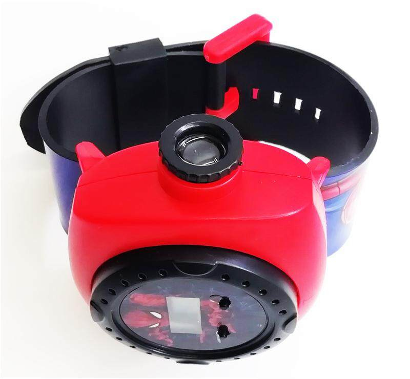 SPIDERMAN ZEGAREK 3D Z PROJEKTOREM CZŁOWIEK PAJĄK WYŚWIETLA OBRAZKI IKONY