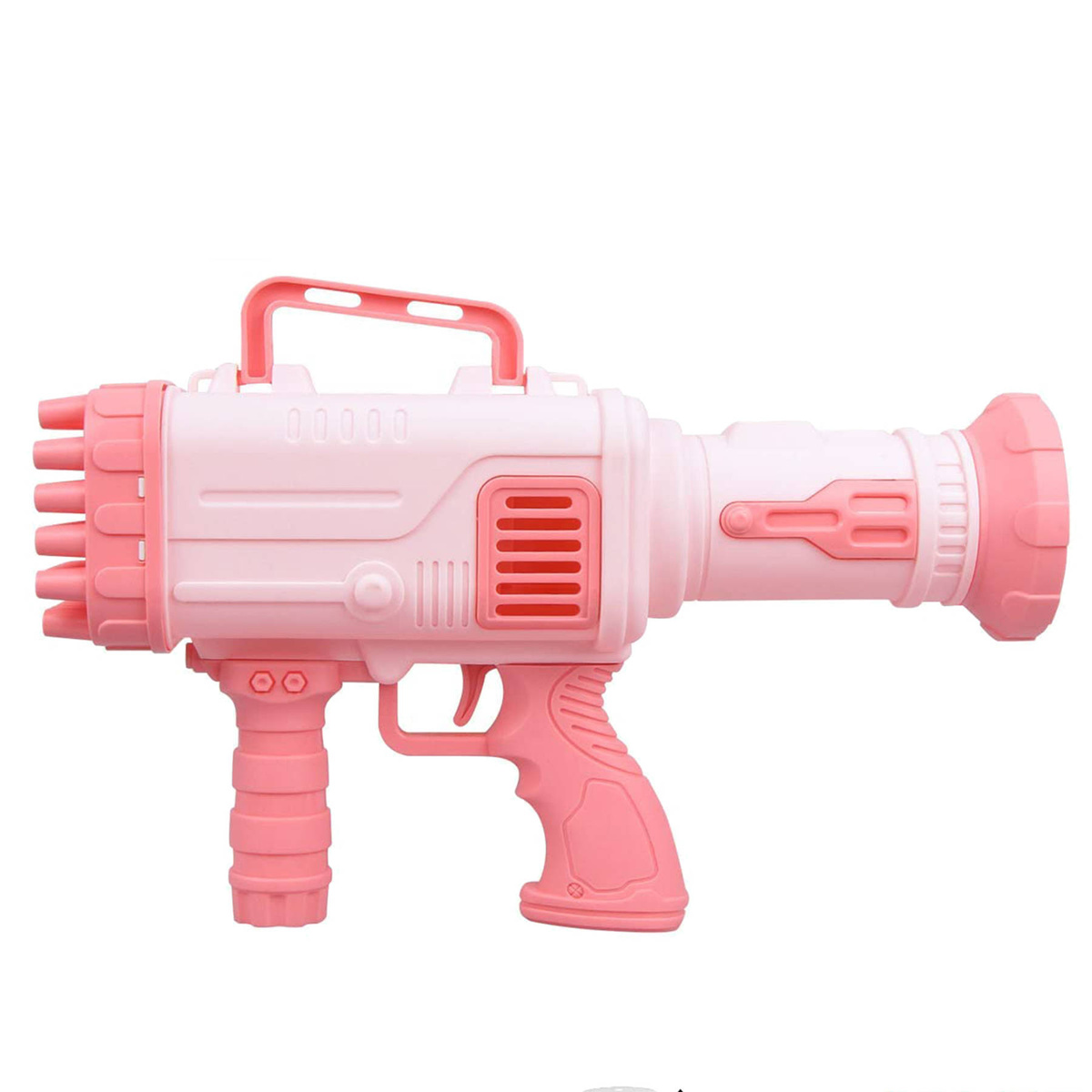 PISTOLET NA BAŃKI MYDLANE MASZYNKA WYRZUTNIA BANIEK MYDLANYCH BAZOOKA PŁYN