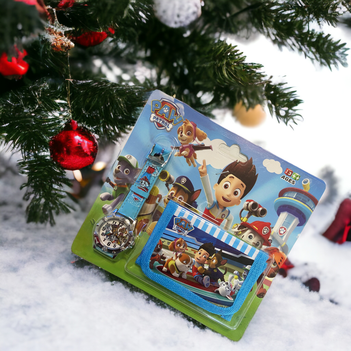 ZESTAW 2w1 ZEGAREK PORTFELIK DLA DZIECKA PSI PATROL NA PREZENT EDUKACYJNY